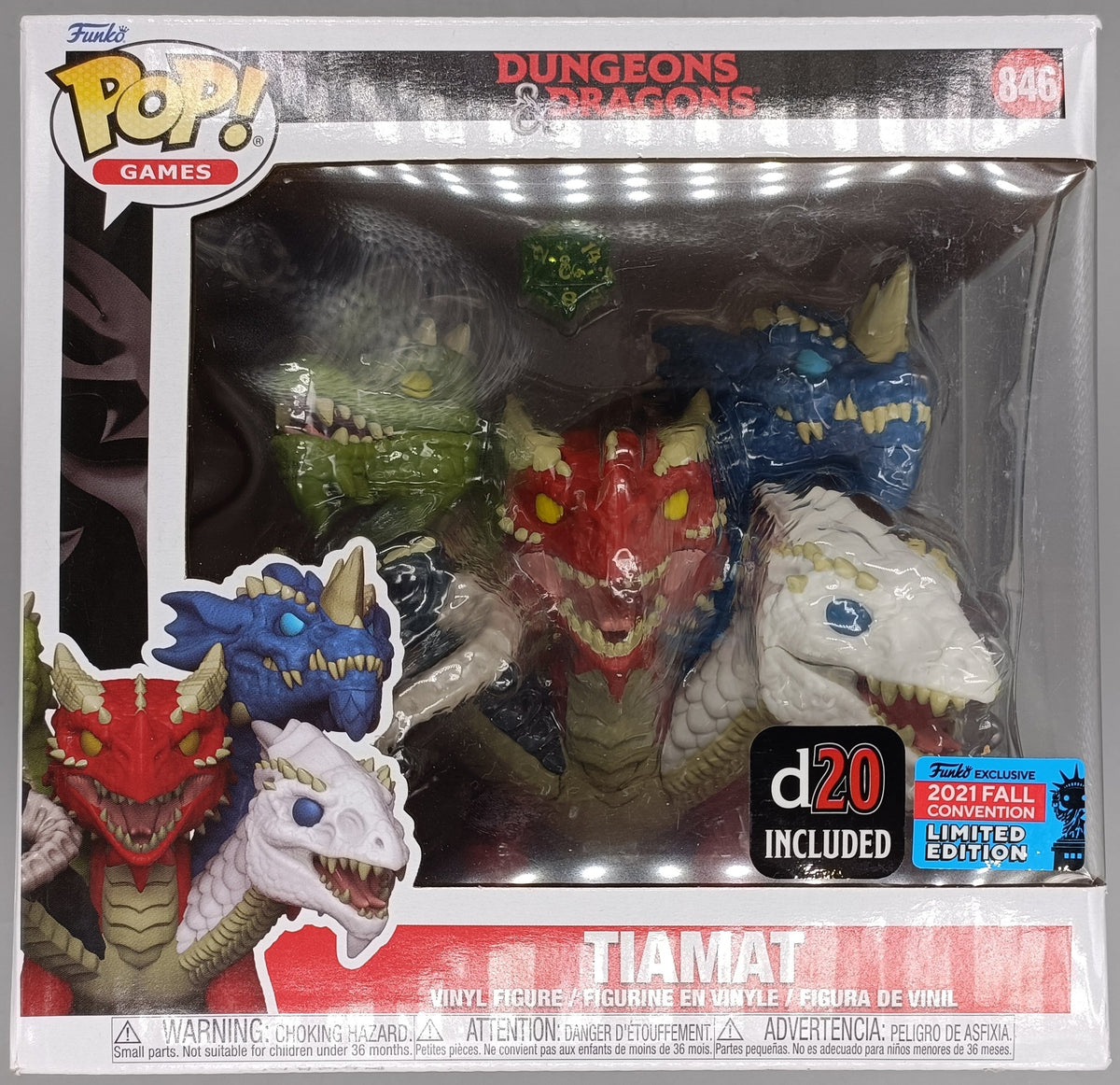 846 Tiamat (with D20) 6 Inch - Dungeon & Dragons Funko POP Funko