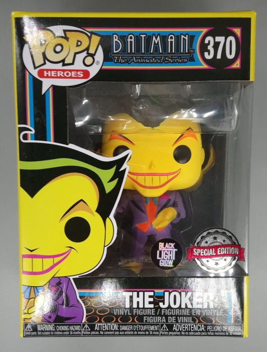 370 The Joker (Blacklight) DC Batman The Animated Series Funko POP Funko
