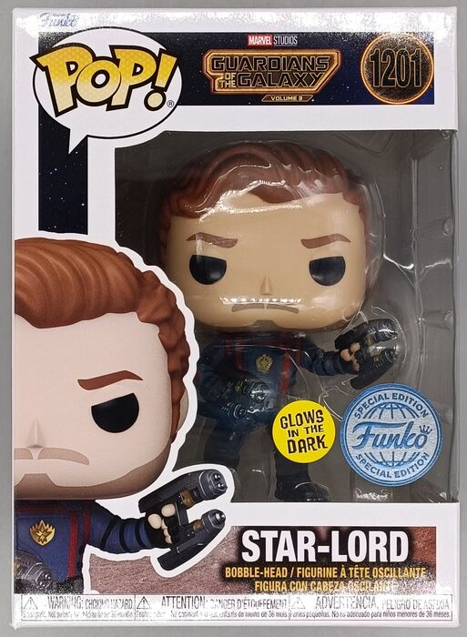 1201 Star-Lord Glow Marvel Guardians of the Galaxy 3 Funko POP Funko