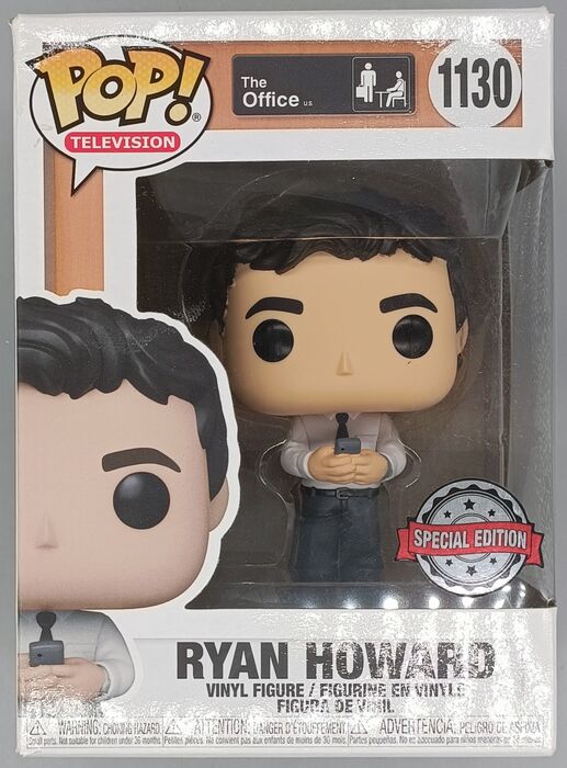 1130 Ryan Howard - The Office - Box Damaged Funko POP Funko
