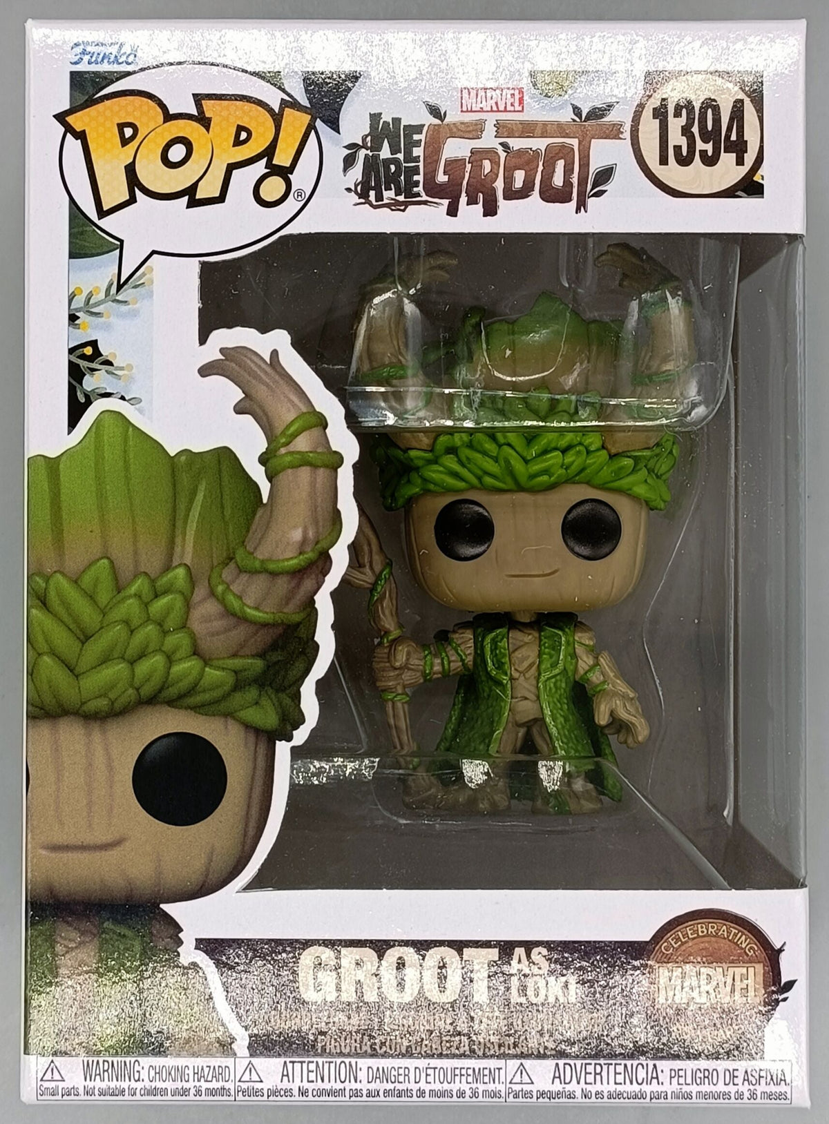 1394 Groot as Loki - Marvel We Are Groot Funko POP - Brand New Funko