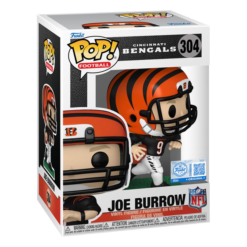 304 Joe Burrow (BK JRSY) - NFL Legends - Bengals Funko POP - Brand New Funko