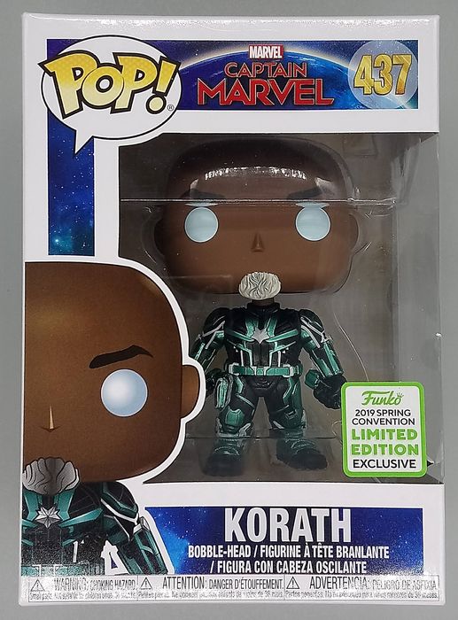 437 Korath (Starforce Suit) Captain Marvel 2019 Con Box Damaged Funko POP