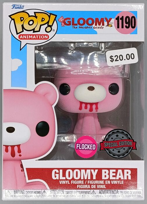 1190 Gloomy Bear - Flocked - Naughty Grizzly Funko POP Funko