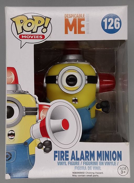 126 Fire Alarm Minion - Despicable Me 2 - Box Damaged Funko POP Funko