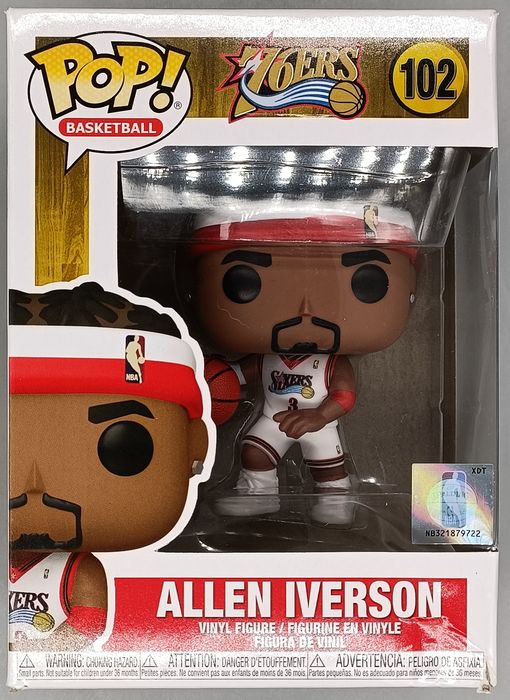 102 Allen Iverson - NBA Philadelphia 76ers - Funko POP - Box Damaged Funko