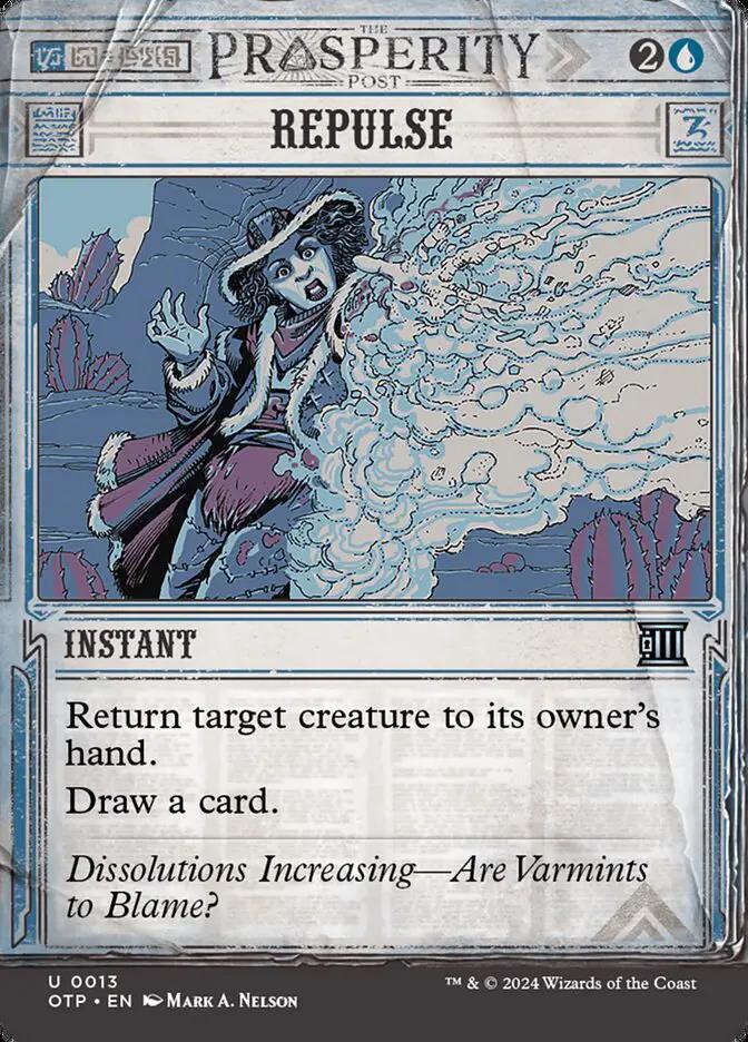 13 - Repulse - Breaking News - Foil - Magic: The Gathering Card