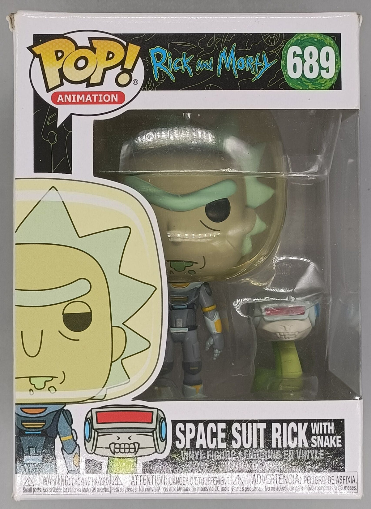 689 Space Suit Rick (with Snake) Rick and Morty Funko POP - Box Damaged Funko
