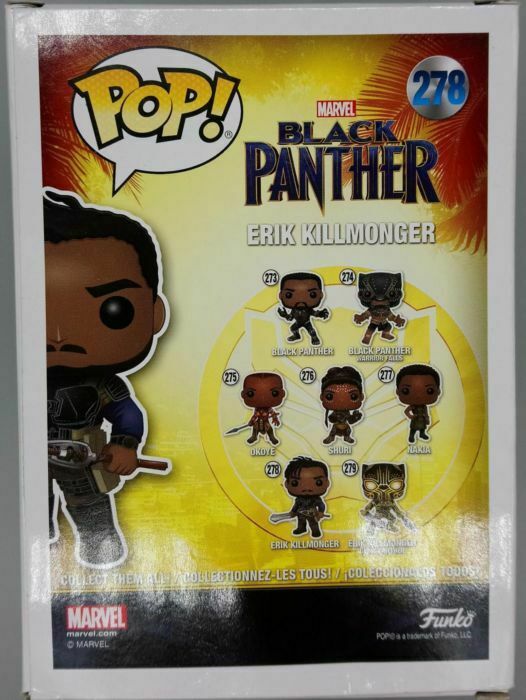 278 Erik Killmonger (Masked) Chase POP Marvel Black Panther Funko POP