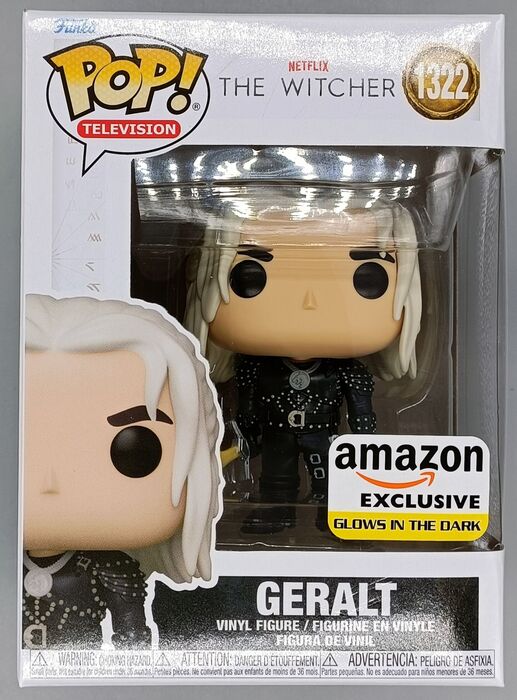 1322 Geralt Glow - The Witcher Funko POP - Brand New Funko