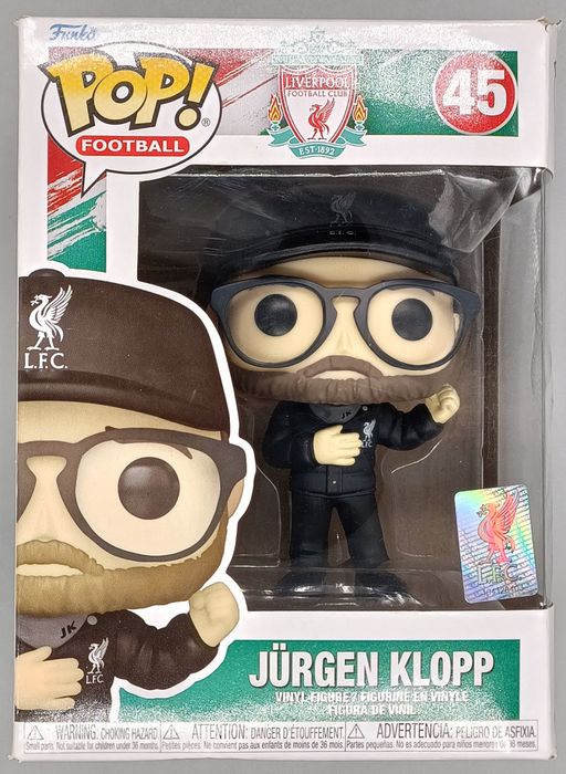 45 Jurgen Klopp - Liverpool FC - Box Damaged Funko POP Funko