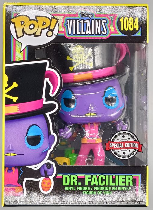 1084 Dr. Facilier - Blacklight - Disney Villians Box Damaged Funko POP Funko