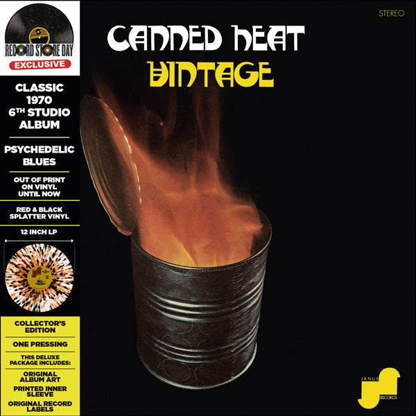 Canned Heat - Vintage (Splatter Orange/Noir Vinyl +Cd)(Rsd 2023) - Rock - LP