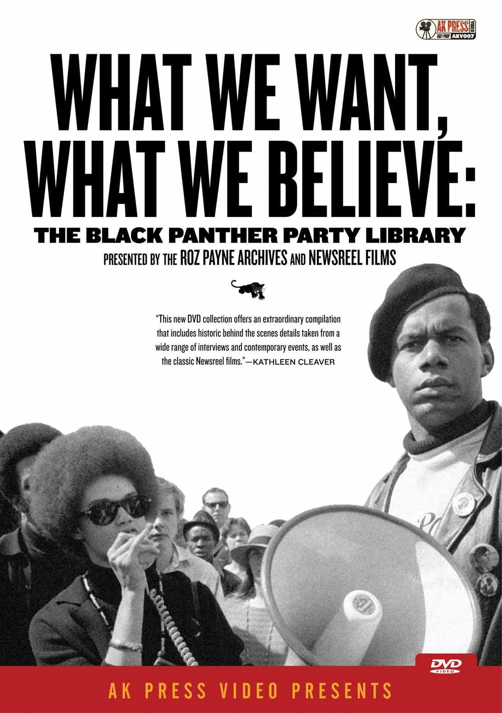 Feature Film - What We Want, What We Believe: Black Panther Party Library - Film/TV/Character - DVD