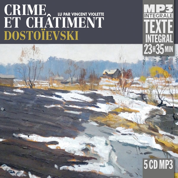 Dostoïevski - Crime Et Châtiment, Lu Par Vincent Violette (Integrale Mp3) - Rock/Pop - 5CD