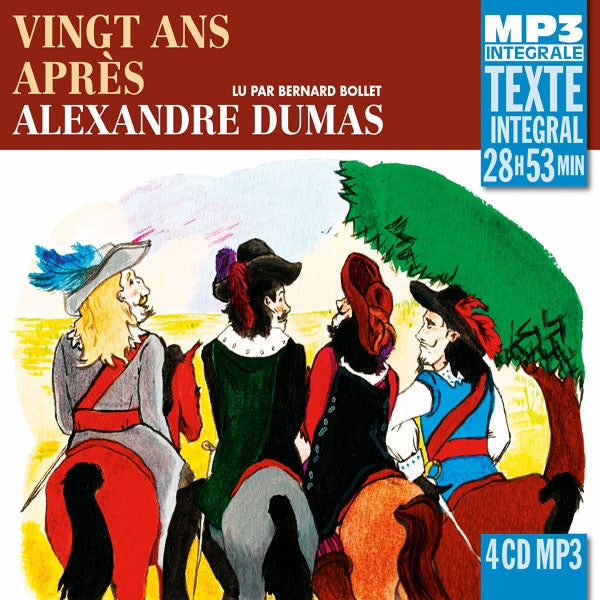 Alexandre Dumas - Vingt Ans Après (Integrale Mp3), Lu Par Bernard Bollet - Rock/Pop - 4CD