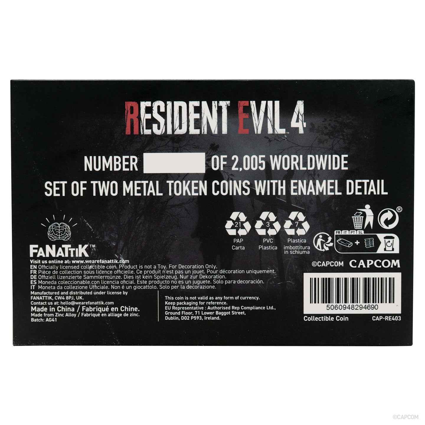 Resident Evil 4 Set of Two Tokens