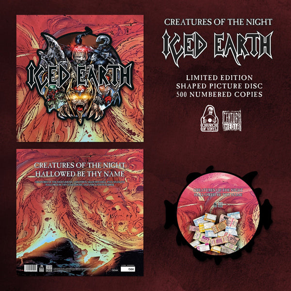 Iced Earth - Creatures Of The Night (Shaped Picture Disc) - Metal - 12PD
