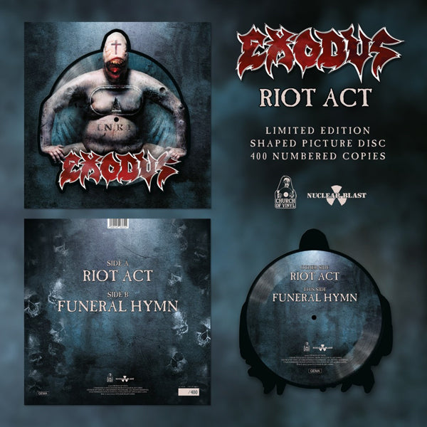 Exodus - Riot Act (Ltd. Shaped Picture Disc) - Thrash Metal - 12PD