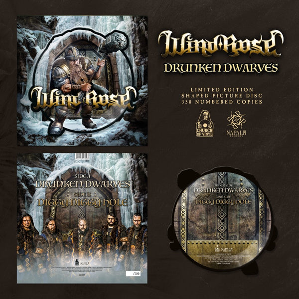 Wind Rose - Drunken Dwarves (Ltd.Shaped Picture Disc) - Rock - 12PD