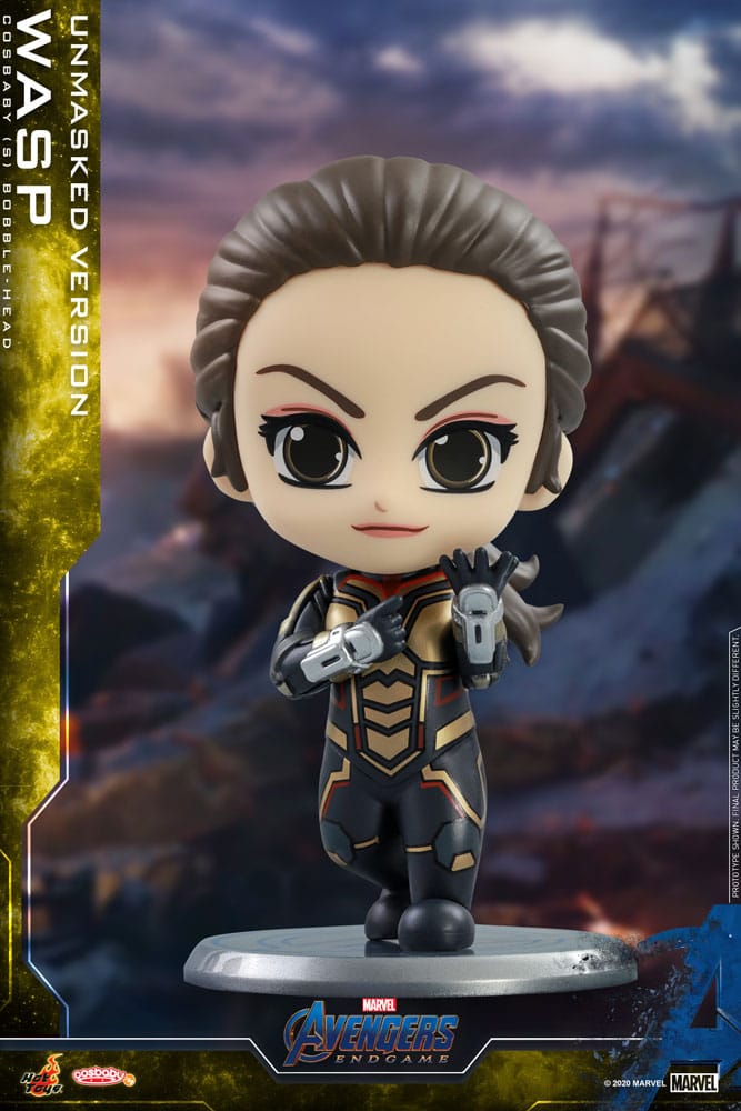 Cosbaby The Wasp (Unmasked) Marvel Avengers: Endgame - Hot Toys - Brand New