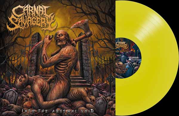 Carnal Savagery - Into The Abysmal Void (Clear Formaldehyde Yellow Vinyl) - Death Metal - LP