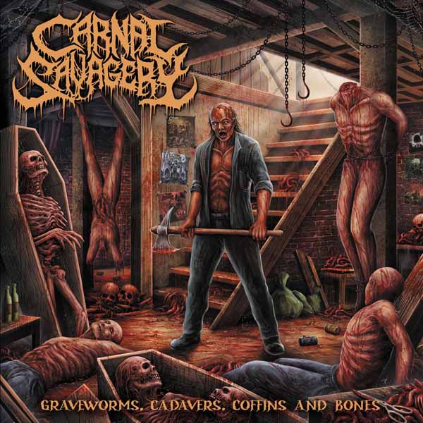 Carnal Savagery - Graveworms, Cadavers, Coffins And Bones - Death Metal - CD