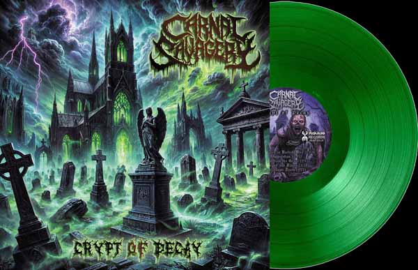 Carnal Savagery - Crypt Of Decay (Clear Cemetery Green) - Death Metal - LP