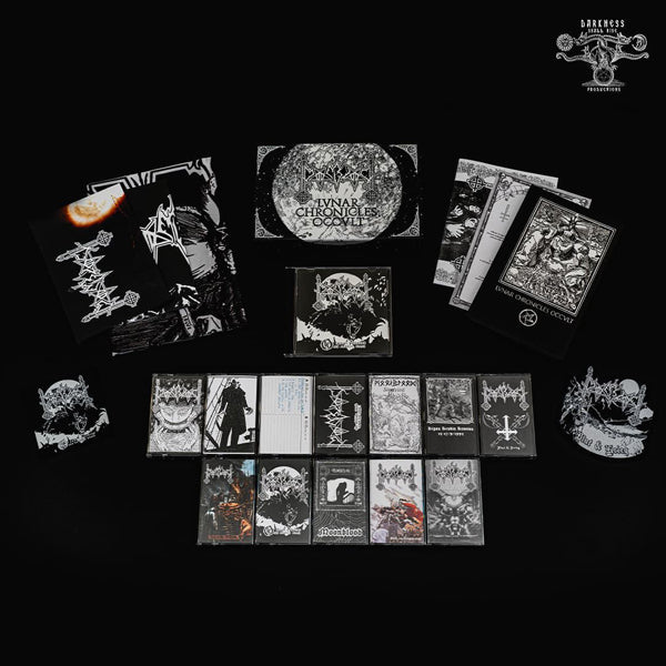 Moonblood - Lunar Chronicles Occult (12 Cassette Box Set W/ Cd, Book, Flag, Patches & Posters) - Black Metal - MC