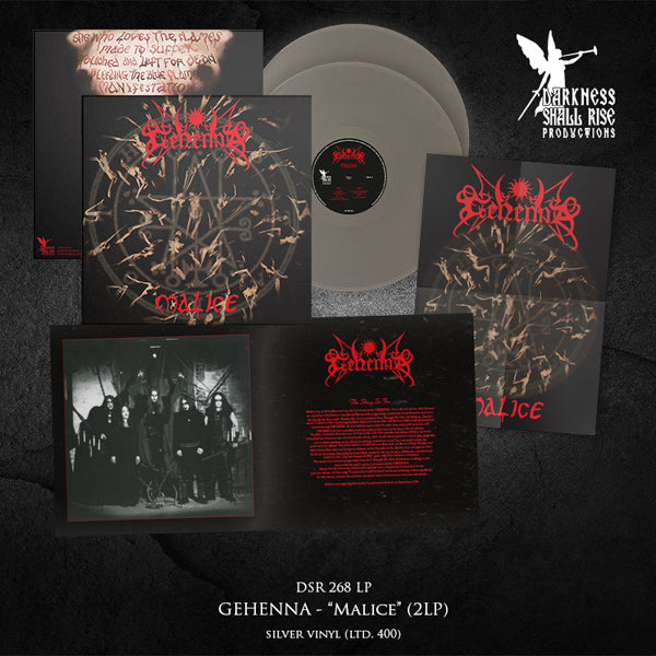 Gehenna - Malice (Our Third Spell) (Silver Vinyl 2Lp W/ Etched D-Side) - Black Metal - DLP