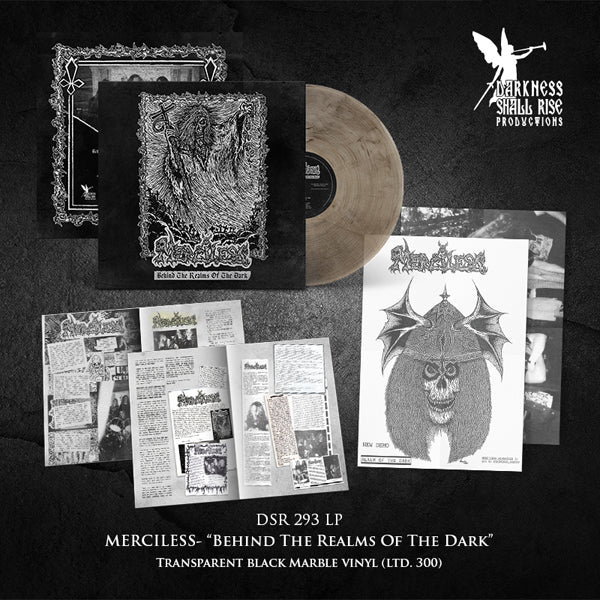 Merciless - Behind The Realms Of The Dark (Black Marble Vinyl) - Death Metal - LP