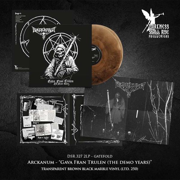 Arckanum - Gava Fran Trulen (The Demo Years) (Brown / Black Marble Vinyl 2Lp) - Black Metal - DLP