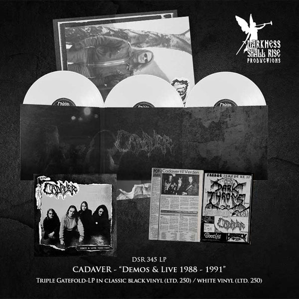 Cadaver - Demos & Live 1988-1991 (White Vinyl 3Lp) - Death Metal - 3LP