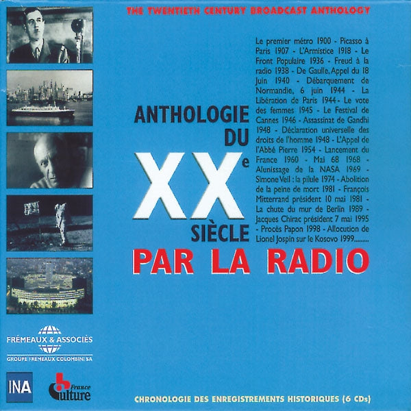 Archives Radio - Anthologie Du Xxe Siecle Par La Radio : 1900-1999 (6Cd) - Rock/Pop - CDB
