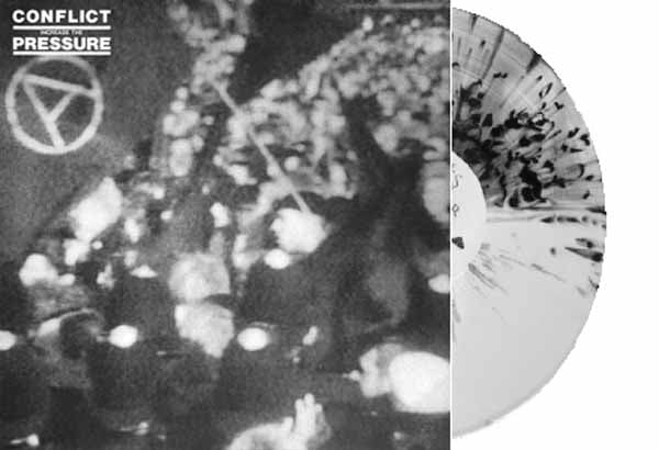 Conflict - Increase The Pressure (Half White, Half Clear With Black Splatters) - Punk - LP