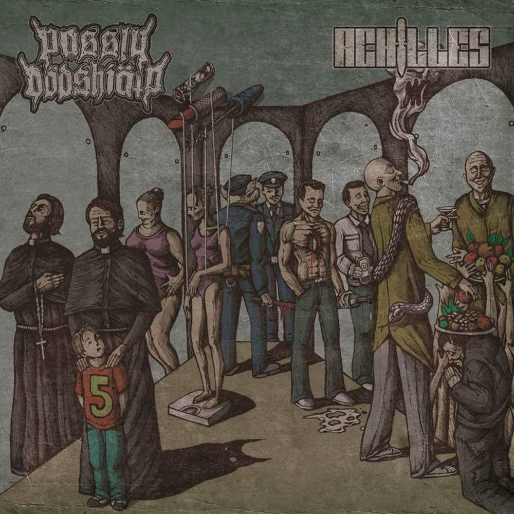 Passiv Dodshjalp / Achilles - Split - Punk - LP