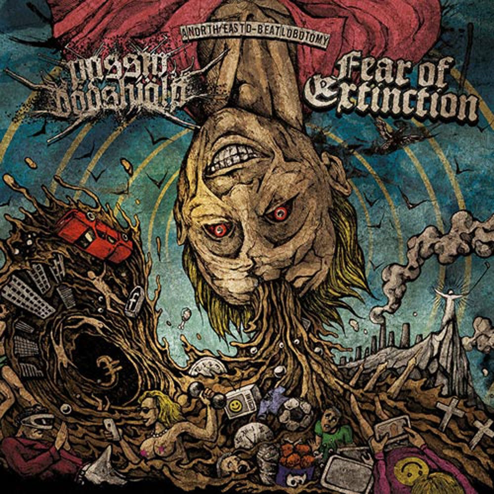 Passiv Dödshjälp/Fear Of Extinction - Split - Punk - LP