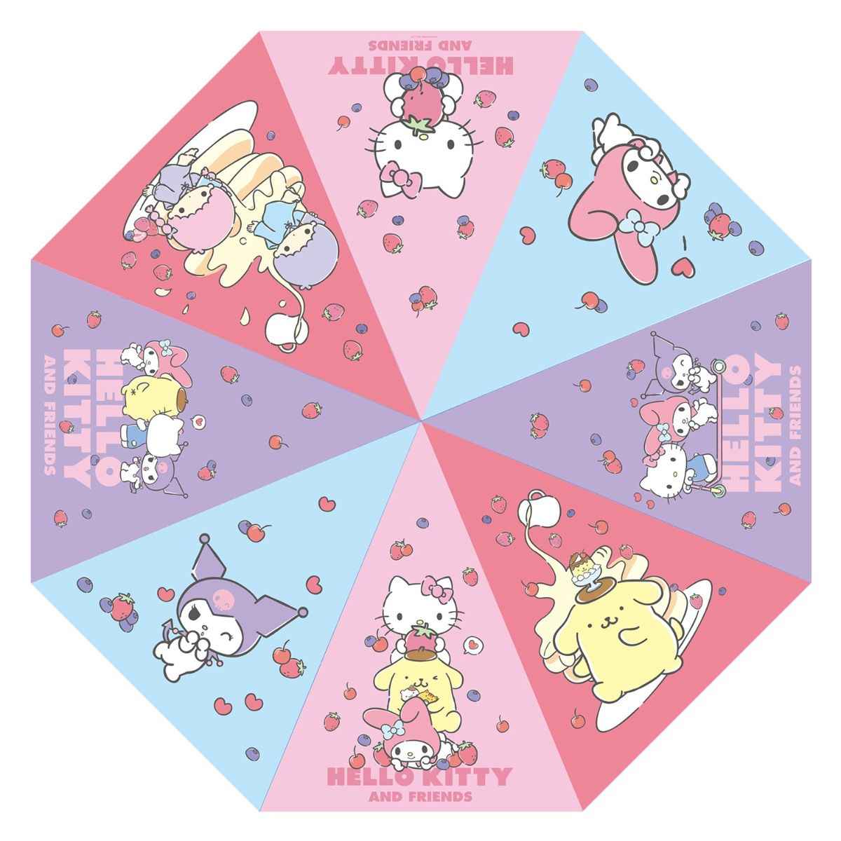 Hello Kitty And Friends: Group Umbrella 98cm - Sakami