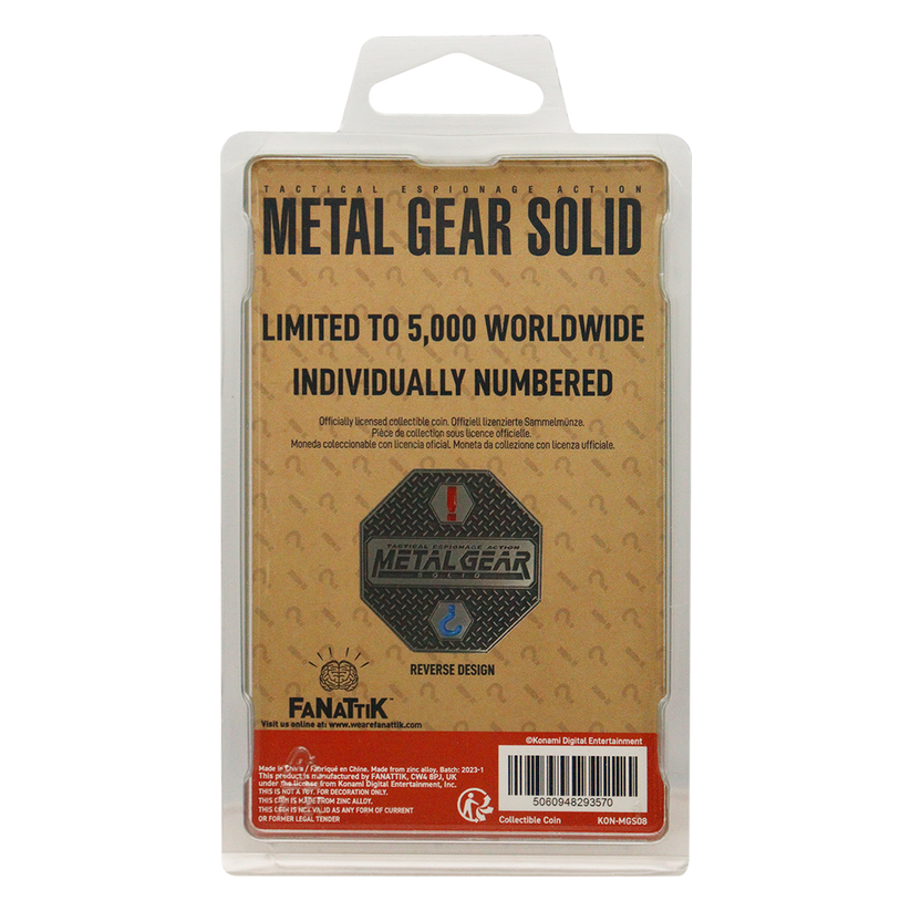 Metal Gear Solid Limited Edition 'Solid Snake' Collectible Coin