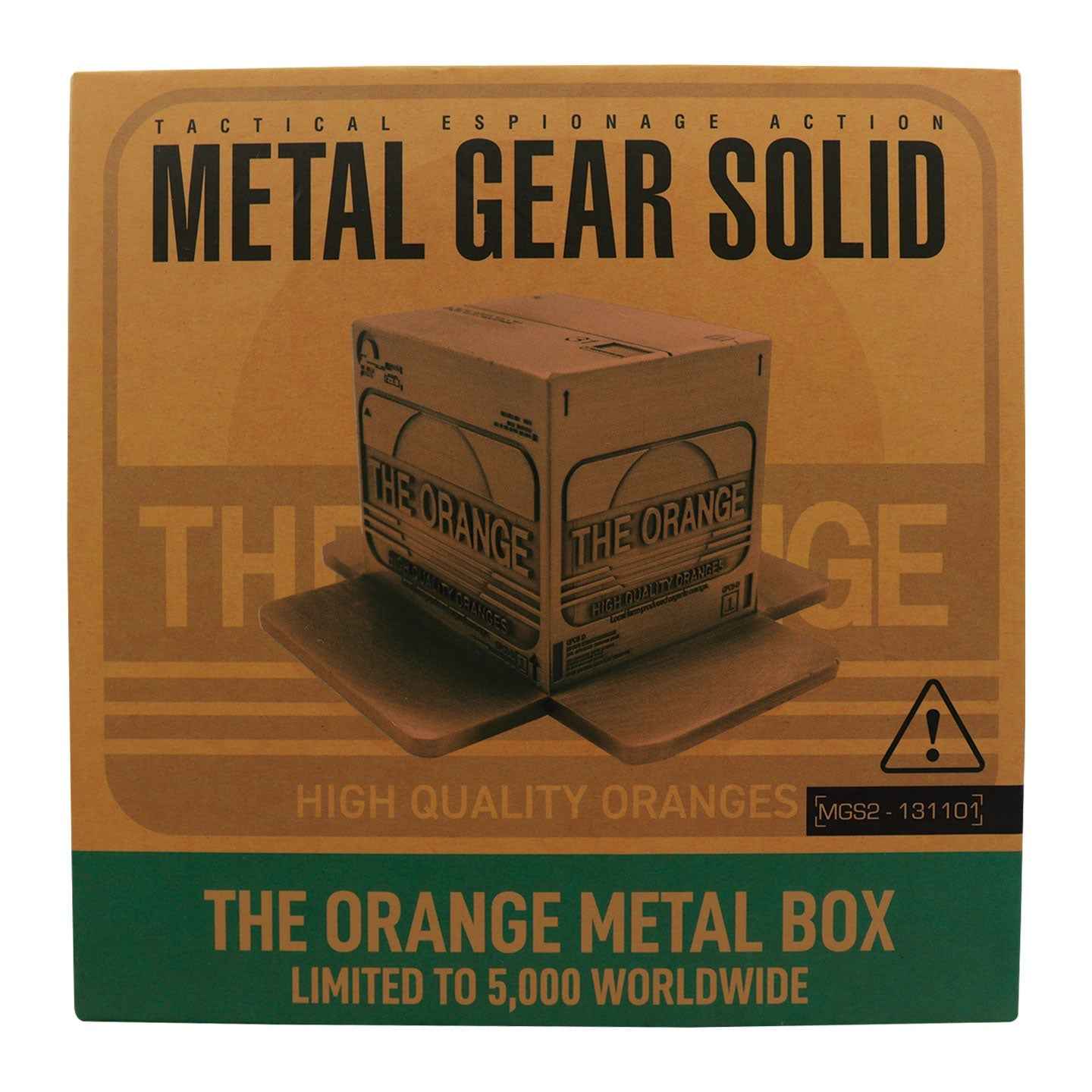 Metal Gear Solid 2 Limited Edition Replica Antique Gold Plated Cardboard Box