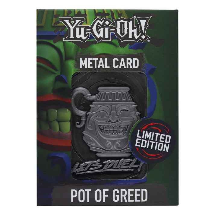 Yu-Gi-Oh! Limited Edition Pot of Greed Metal Card