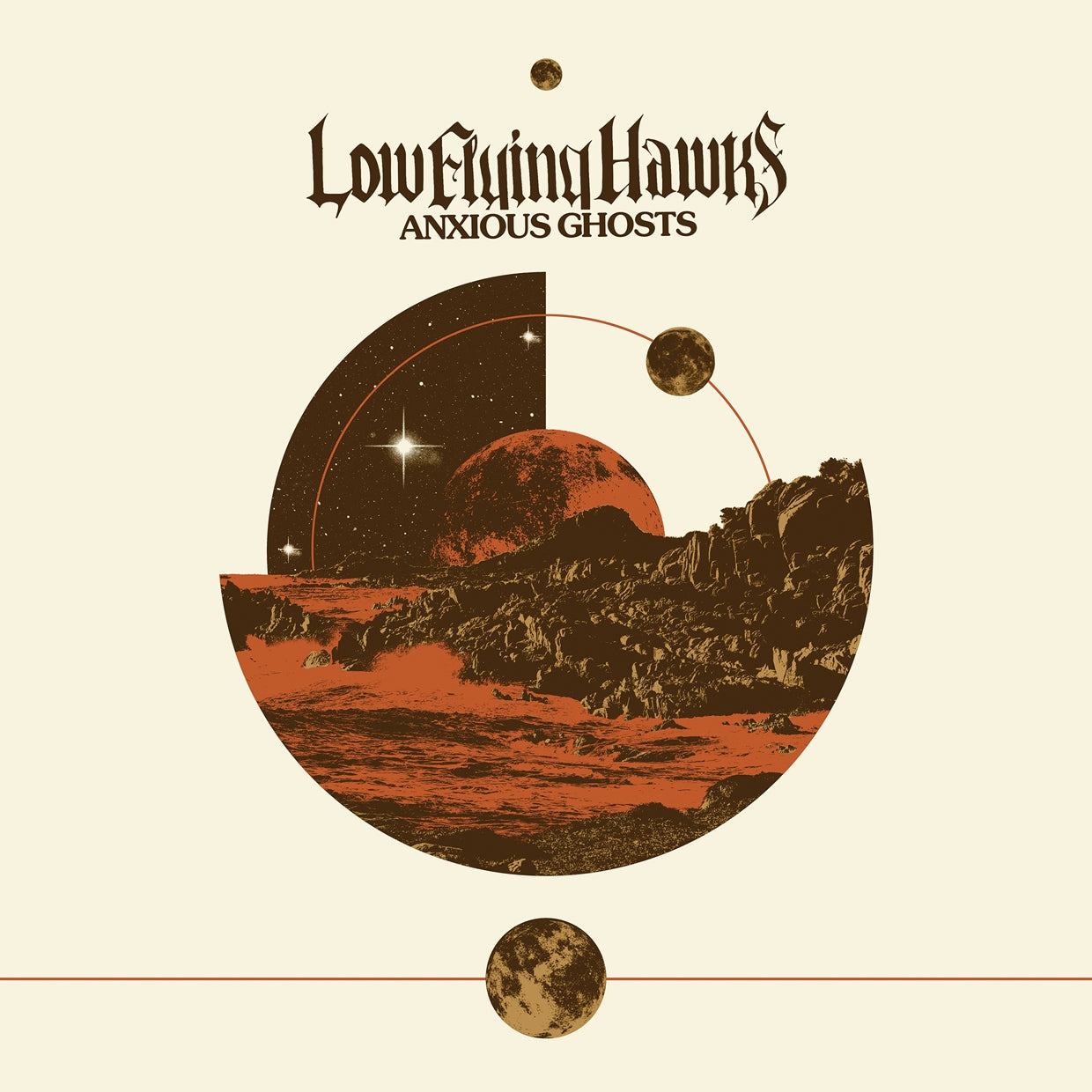 Low Flying Hawks - Anxious Ghosts - Doom Metal - MCD