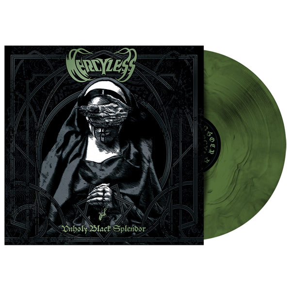 Mercyless - Unholy Black Splendor (Re-Issue) (Olive Green / Black Galaxy Vinyl) - Death Metal - LP