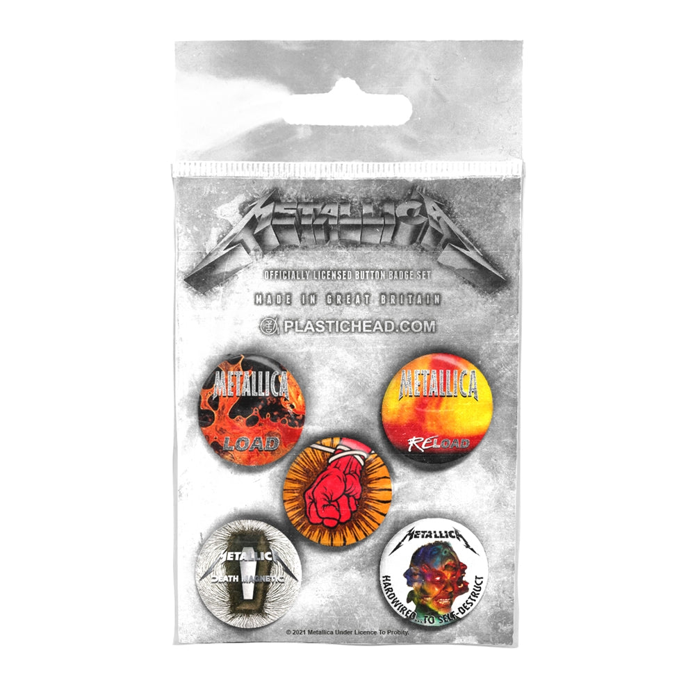 Metallica - Albums 1996-2016 Button Badge Set - Metal - BADGEP
