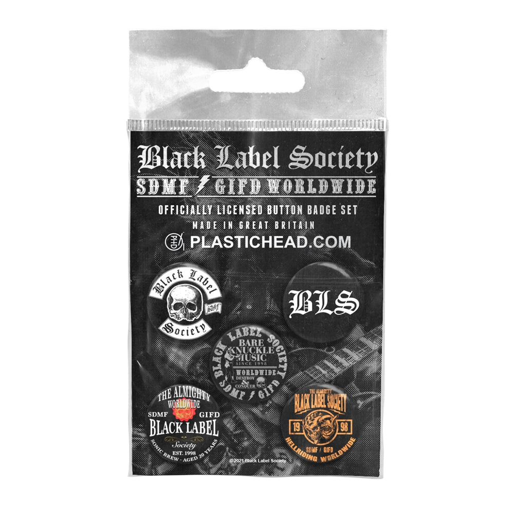 Black Label Society - Black Label Society Button Badge Set - Stoner Metal/Rock - BADGEP
