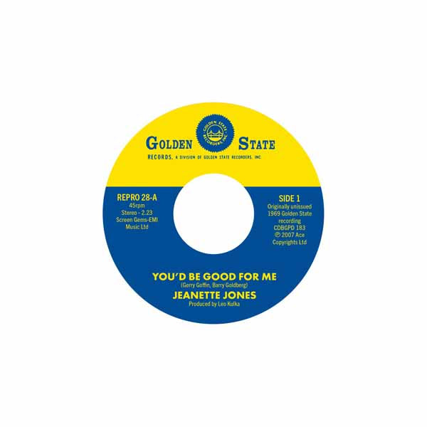 Jeanette Jones - YouD Be Good For Me C/W Cut Loose - Soul/Funk - 7