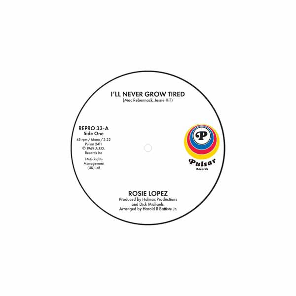 Rosie Lopez - ILl Never Grow Tired / Too Hot To Hold - Soul/Funk - 7
