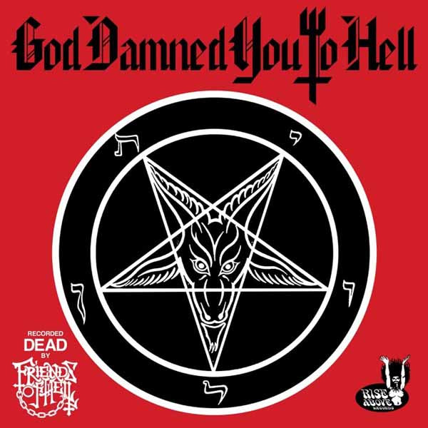 Friends Of Hell - God Damned You To Hell (Red Vinyl) - Doom Metal - LP