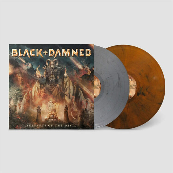 Black & Damned - Servants Of The Devil (Grey & Orange Vinyl) - Power Metal - DLP
