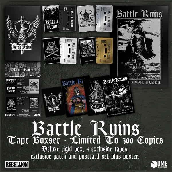Battle Ruins - Discography (4 Tape Box + Patch + Poster) - Punk - MC